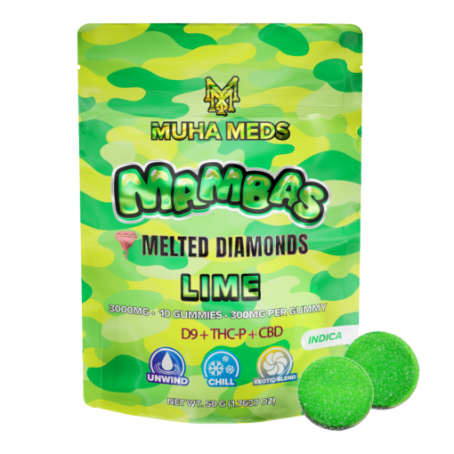 Lime Melted Diamonds Gummies,