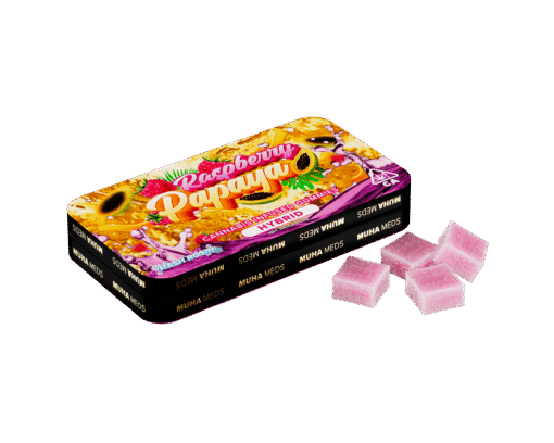 Raspberry Papaya Hash Rosin Gummies,