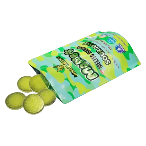 Sour Apple Melted Diamonds Gummies, - Image 2