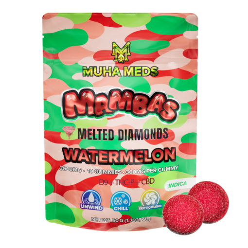 Watermelon Melted Diamonds Gummies – Muha Meds CA,